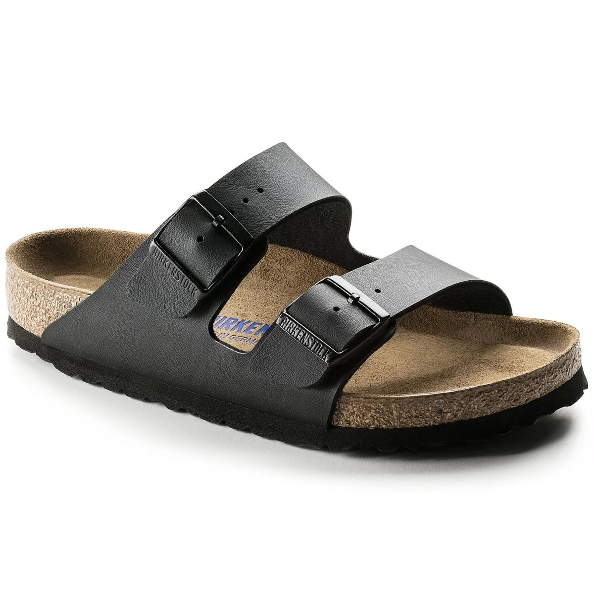 ARIZONA SOFT FOOTBED BLACK BIRKO-FLOR SANDALS