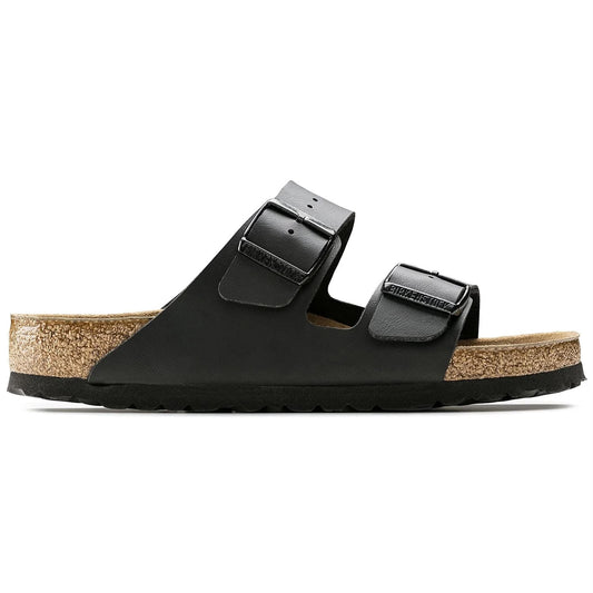 ARIZONA SOFT FOOTBED BLACK BIRKO-FLOR SANDALS